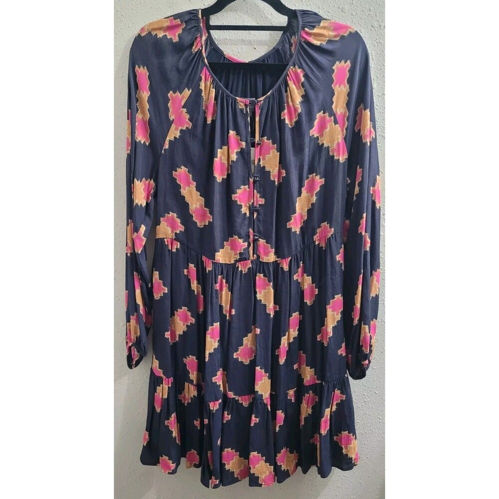 ANTHROPOLOGIE Size Small Sammi Tiered Mini Dress Boho Peasant Preppy